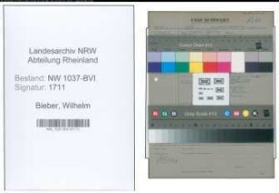 Entnazifizierung Wilhelm Bieber , geb. 31.12.1887 (Kontrollinspektor)