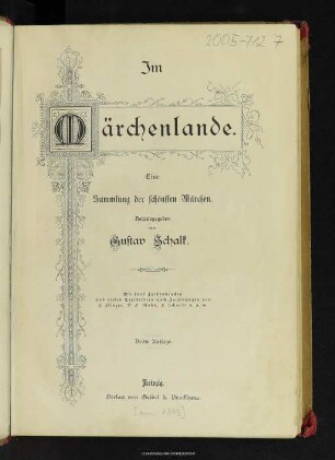 Im Märchenlande : eine Sammlung der schönsten Märchen