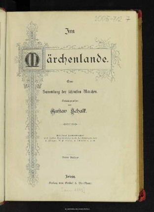 Im Märchenlande : eine Sammlung der schönsten Märchen