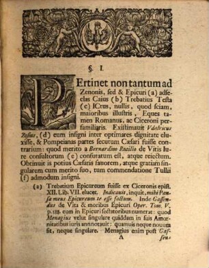 C. Trebatius Testa Ictus iniuriis tam veterum quam recentiorum auctorum liberatus