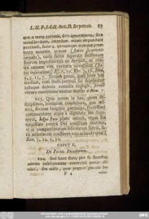 Caput II. De Poenis Peccatorum.