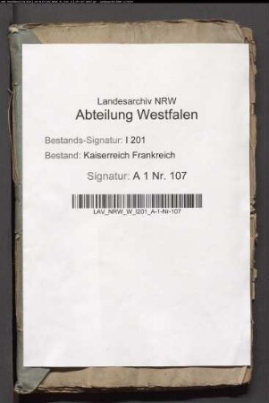 Die erledigten Präbenden des Kollegiatsstifts am Alten Dom in Münster (Vorakten des Administrationskollegiums).