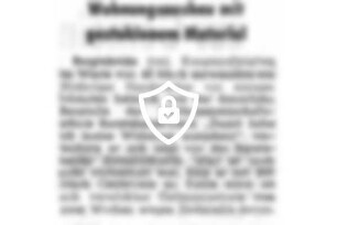 Wohnungsausbau mit gestohlenem Material