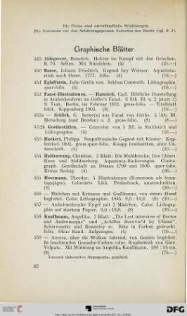Graphische Blätter (Nr. 449-514)