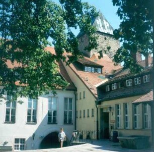 Burg, Burghof : Hohnstein. Burg, Burghof