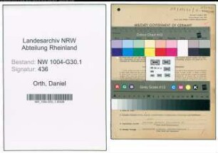 Entnazifizierung Daniel Orth , geb. 28.10.1897 (Schiffsfuehrer)