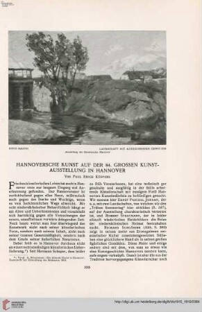 31: Hannoversche Kunst auf der 84. Grossen Kunstausstellung in Hannover