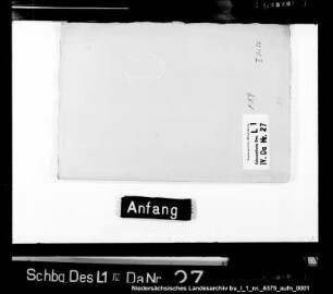Zollregister Oldendorf