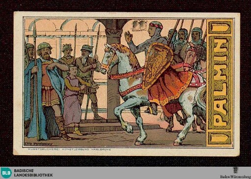 Serie N. 93, Blatt N. 6: Siegfried's Einzug in Worms