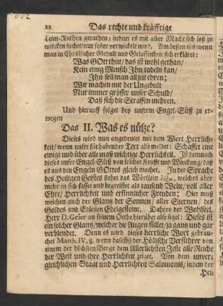 Das II. Was es nütze?