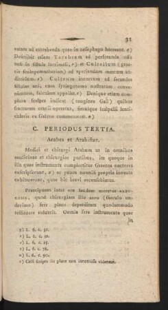 C. Periodus Tertia. Arabes et Arabistae.