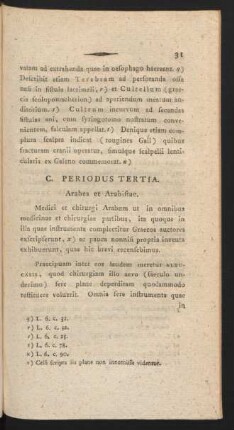 C. Periodus Tertia. Arabes et Arabistae.