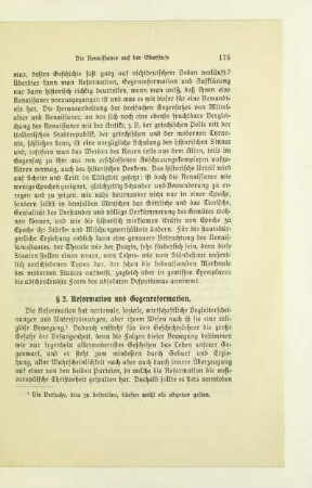 § 2. Reformation und Gegenreformation