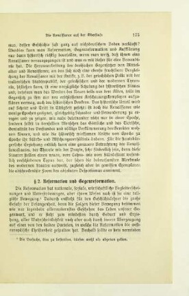 § 2. Reformation und Gegenreformation