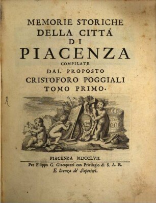 Memorie Storiche Di Piacenza. 1