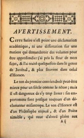 Satyre sur les abus du luxe
