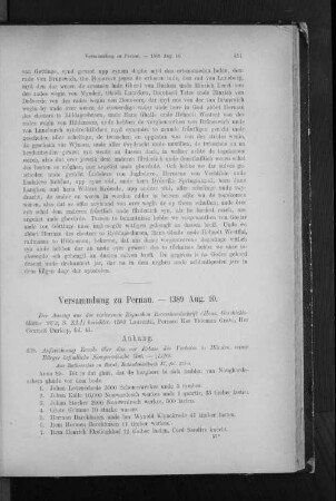 Versammlung zu Pernau. - 1389 Aug. 10.