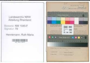 Entnazifizierung Ruth Maria Hennemann , geb. 16.05.1922 (Angestellte)