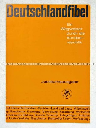 Informationsbroschüre zur Jubiläumsausgabe der Deutschlandfibel