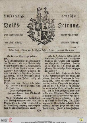 Erster Band. Sieben und Dreißigstes Stück