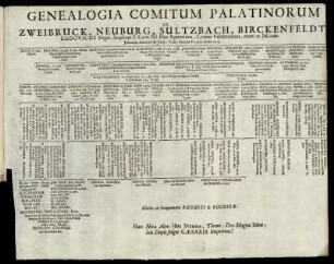 Genealogia Comitum Palatinorum [...]