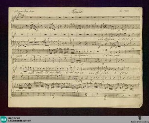 Son regina e sono amante - Don Mus.Ms. 1702 : S, orch; B|b