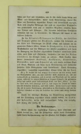 Die Versteinerungen