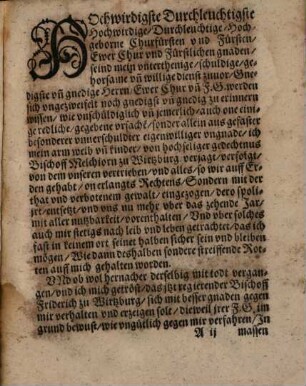 Copia des Schreibens so an meine gnedigste vnd gnedige Herrn die Churfürsten vnd Fürsten auff den 4. Februarij dieses instehenden 64. Jars zu Wormbs bey einander versamlet Wilhelm von Grumbach vnterthenigst vnd vnterthenig ausgehen lassen vnd vbersandt