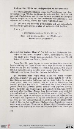 8: [Rezension von: Gustav Wolf (Hrsg.), Haus und Hof deutscher Bauern, Band 1]