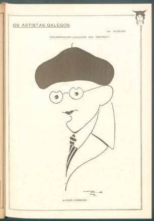 Os artistas galegos : [Retrato de] Álvaro Cebreiro