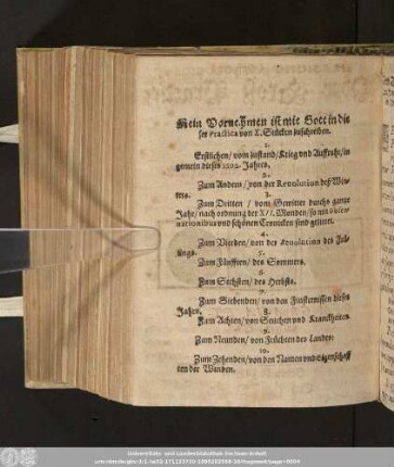 Mein Vornehmen ist mit Gott in dieser Practica von X. Stücken zuschreiben.