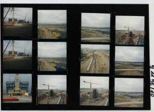 Euphrat-Staustufe - Staudamm und Wasserkraftwerk, Birecik, 1996