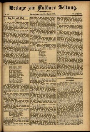 Zweite Ausgabe vom Samstag, den 29. Juni 1895.