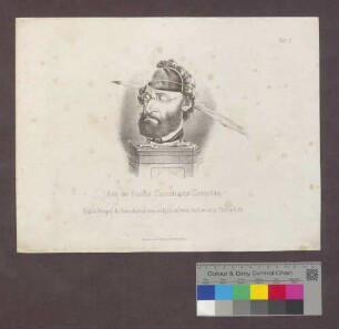 Aus der Reichs Curiositäten-Sammlung. Ein in Pompeji & Herculanum neu aufgefundenes Parlaments-Tintenfass.