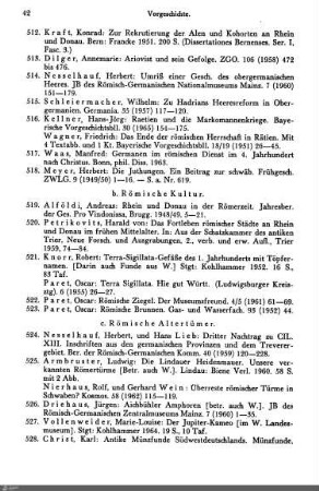 c. Römische Altertümer