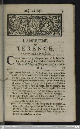 L' Andriene De Terence