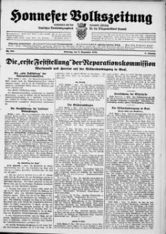 Honnefer Volkszeitung. 1889-1978