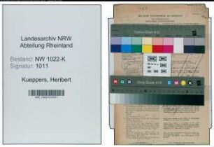Entnazifizierung Heribert Kueppers , geb. 27.11.1907 (Stadtinspektor)