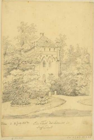 Teil des Schlosses in Seifersdorf nördlich von Dresden