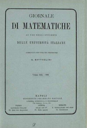 Volume XXX. - 1892.