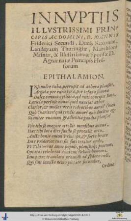 Epithalamia