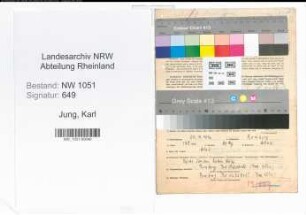 Entnazifizierung Karl Jung , geb. 24.04.1916 (Stadtinspektor)