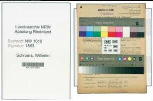 Entnazifizierung Wilhelm Schroers , geb. 04.10.1910 (Buchhalter)