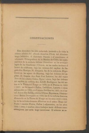 Observaciones
