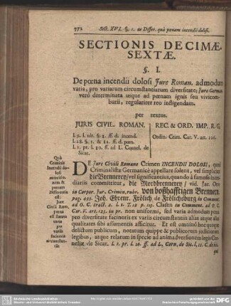 Sectionis Decimae-Sextae