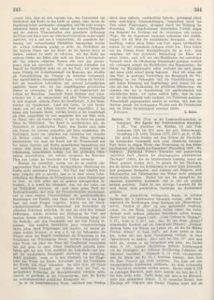 244-245 [Rezension] Bacher, Wilhelm, Vom Abschluss der Mischna bis zum Tode Jochanans (220 bis 279 nach der gew. Zeitrechnung)