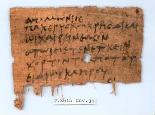 Inv. 00031, Köln, Papyrussammlung