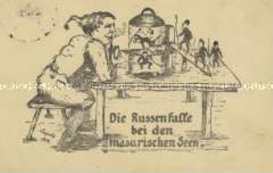 Anti-russische Postkarte