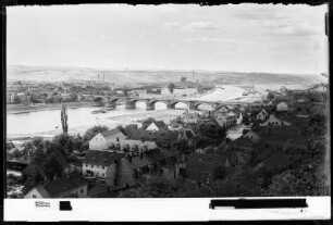 Blick auf Pirna mit Copitz und Elbbrücke