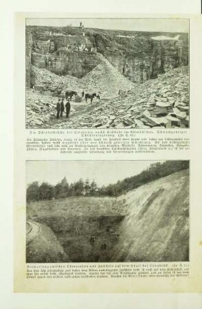 Die Schieferbrüche bei Solnhofen nächst Eichstädt im Altmühlthal. Schwachgeneigte Schichtenlagerung
